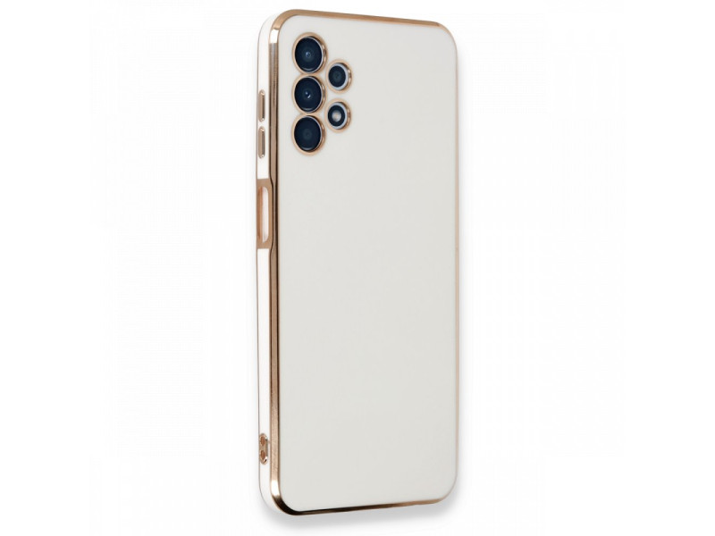 Newface Samsung Galaxy A13 4G Kılıf Volet Silikon - Beyaz