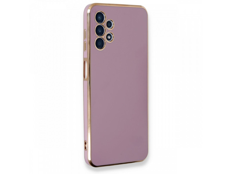Newface Samsung Galaxy A13 4G Kılıf Volet Silikon - Mor