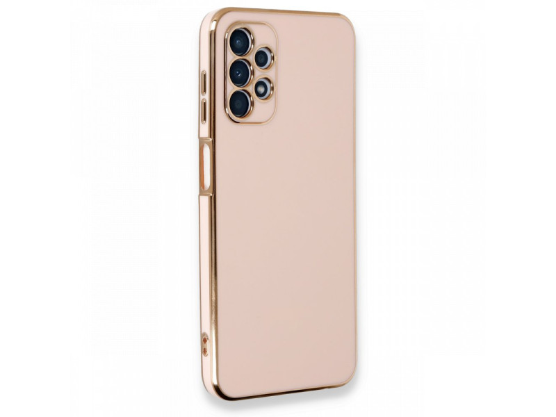 Newface Samsung Galaxy A13 4G Kılıf Volet Silikon - Pembe