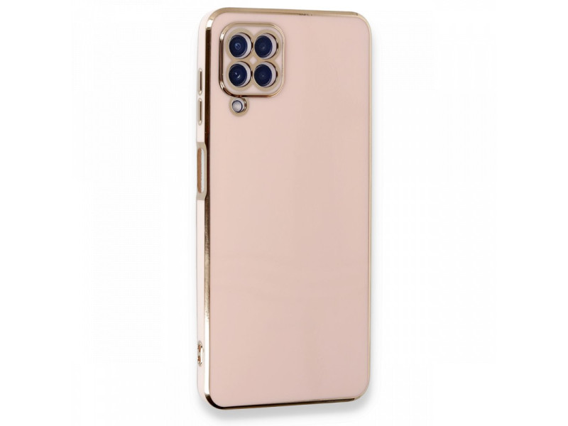 Newface Samsung Galaxy A22 Kılıf Volet Silikon - Pembe