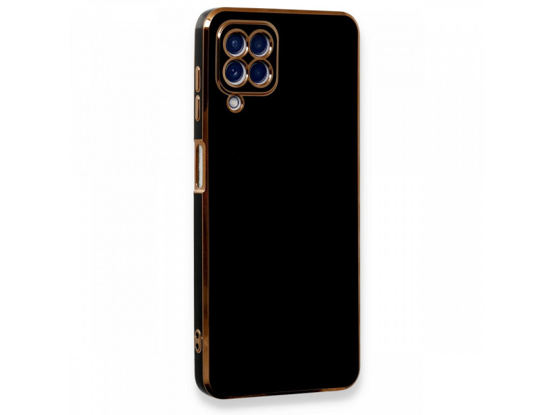 Newface Samsung Galaxy A22 Kılıf Volet Silikon - Siyah
