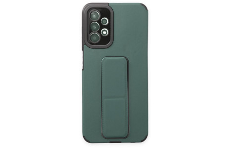 Newface Samsung Galaxy A23 4G Kılıf Mega Standlı Silikon - Yeşil