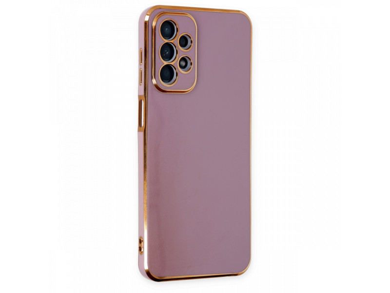 Newface Samsung Galaxy A23 4G Kılıf Volet Silikon - Mor