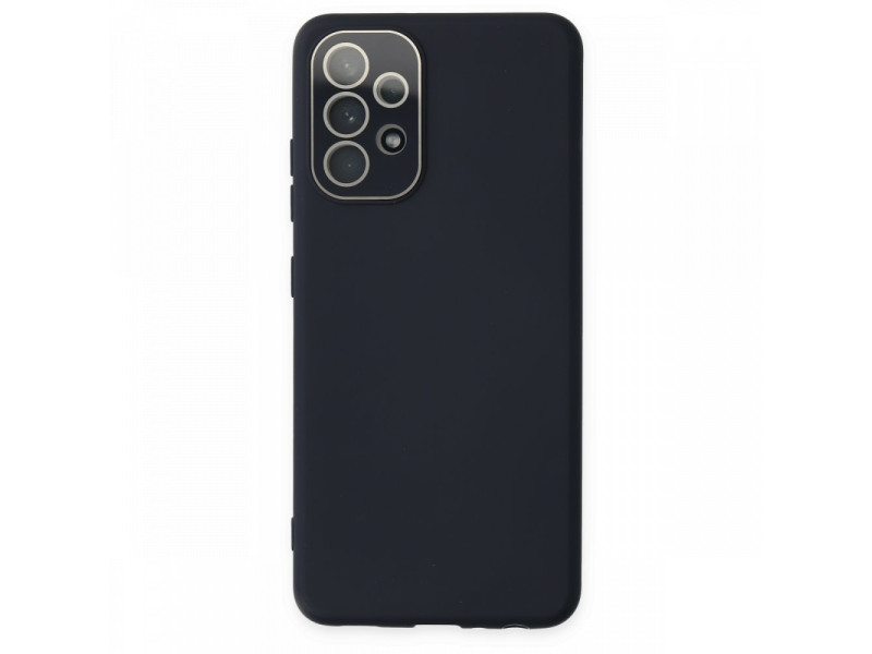 Newface Samsung Galaxy A33 5G Kılıf Lansman Glass Kapak - Lacivert