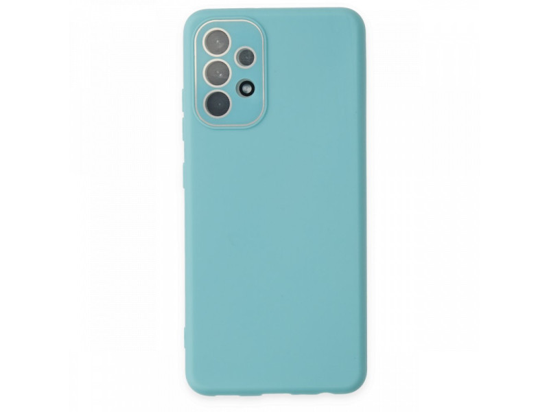 Newface Samsung Galaxy A33 5G Kılıf Lansman Glass Kapak - Turkuaz