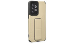 Newface Samsung Galaxy A33 5G Kılıf Mega Standlı Silikon - Gold