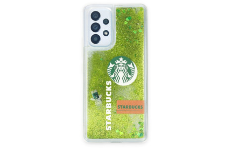 Newface Samsung Galaxy A33 5G Kılıf Starbuck Sulu Silikon - Açık Yeşil