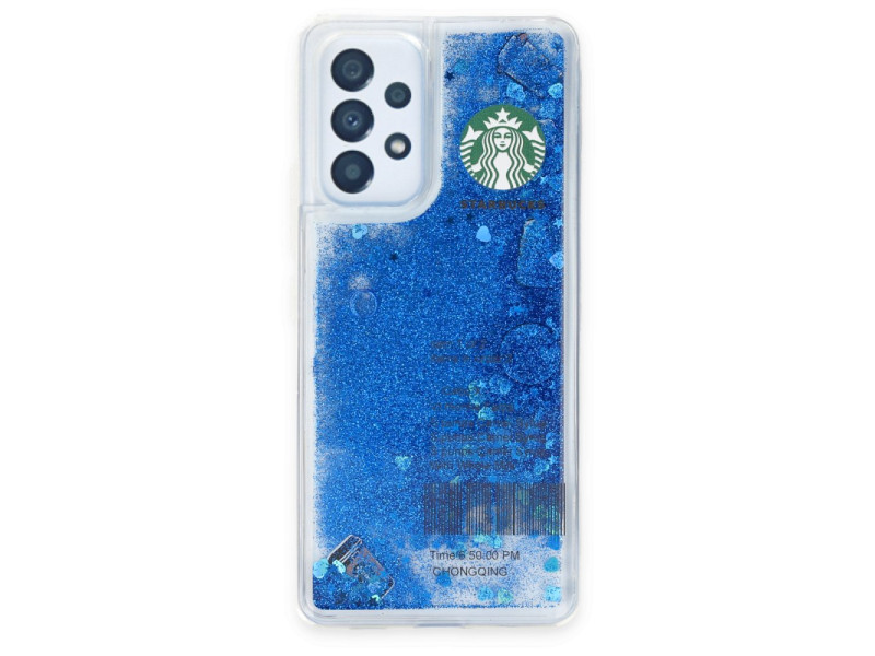 Newface Samsung Galaxy A33 5G Kılıf Starbuck Sulu Silikon - Mavi
