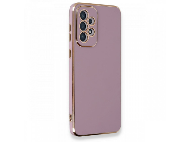 Newface Samsung Galaxy A33 5G Kılıf Volet Silikon - Mor