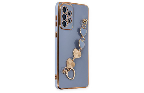 Newface Samsung Galaxy A52 Kılıf Esila Silikon - Gri