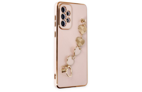 Newface Samsung Galaxy A52 Kılıf Esila Silikon - Pudra