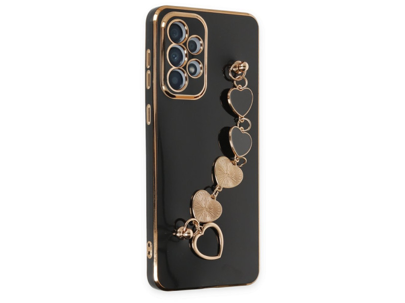 Newface Samsung Galaxy A52 Kılıf Esila Silikon - Siyah