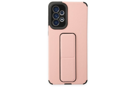 Newface Samsung Galaxy A52 Kılıf Mega Standlı Silikon - Pudra