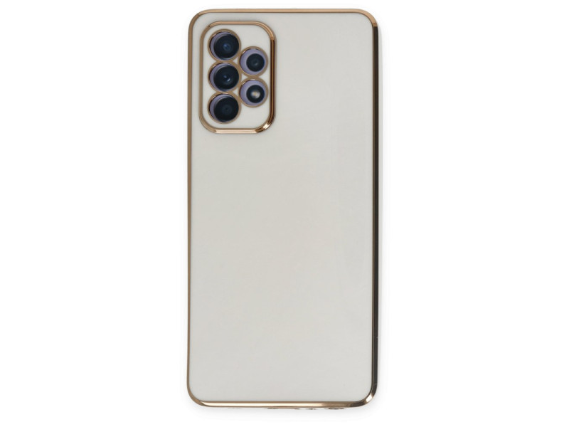 Newface Samsung Galaxy A52 Kılıf Volet Silikon - Beyaz