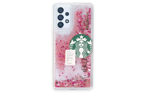 Newface Samsung Galaxy A53 5G Kılıf Starbuck Sulu Silikon - Pembe