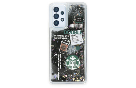 Newface Samsung Galaxy A53 5G Kılıf Starbuck Sulu Silikon - Siyah