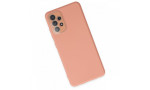 Newface Samsung Galaxy A73 5G Kılıf Lansman Glass Kapak - Pembe