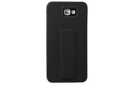 Newface Samsung Galaxy J7 Prime Kılıf Mega Standlı Silikon - Siyah