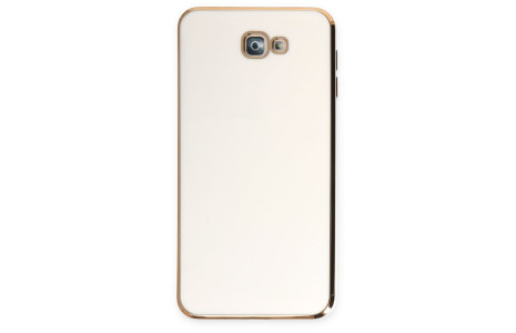 Newface Samsung Galaxy J7 Prime Kılıf Volet Silikon - Beyaz