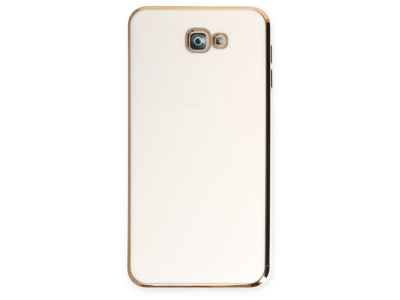 Newface Samsung Galaxy J7 Prime Kılıf Volet Silikon - Beyaz