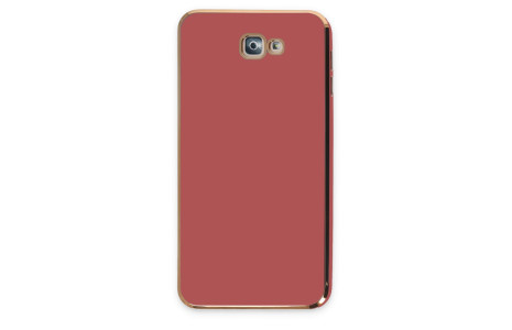 Newface Samsung Galaxy J7 Prime Kılıf Volet Silikon - Kırmızı