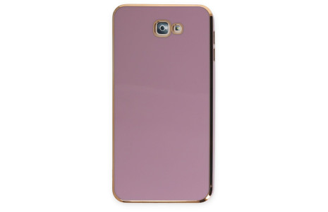 Newface Samsung Galaxy J7 Prime Kılıf Volet Silikon - Mor