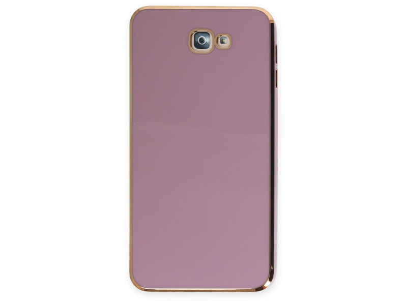 Newface Samsung Galaxy J7 Prime Kılıf Volet Silikon - Mor