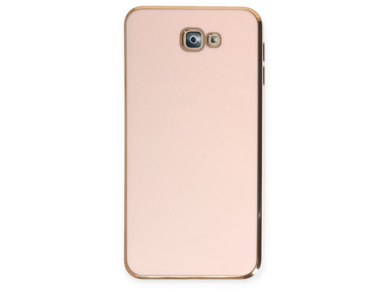 Newface Samsung Galaxy J7 Prime Kılıf Volet Silikon - Pembe