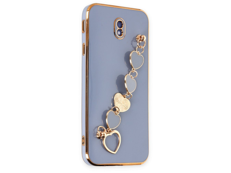 Newface Samsung Galaxy J7 Pro / J730 Kılıf Esila Silikon - Gri