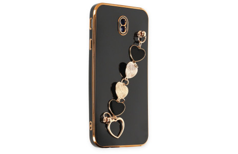 Newface Samsung Galaxy J7 Pro / J730 Kılıf Esila Silikon - Siyah