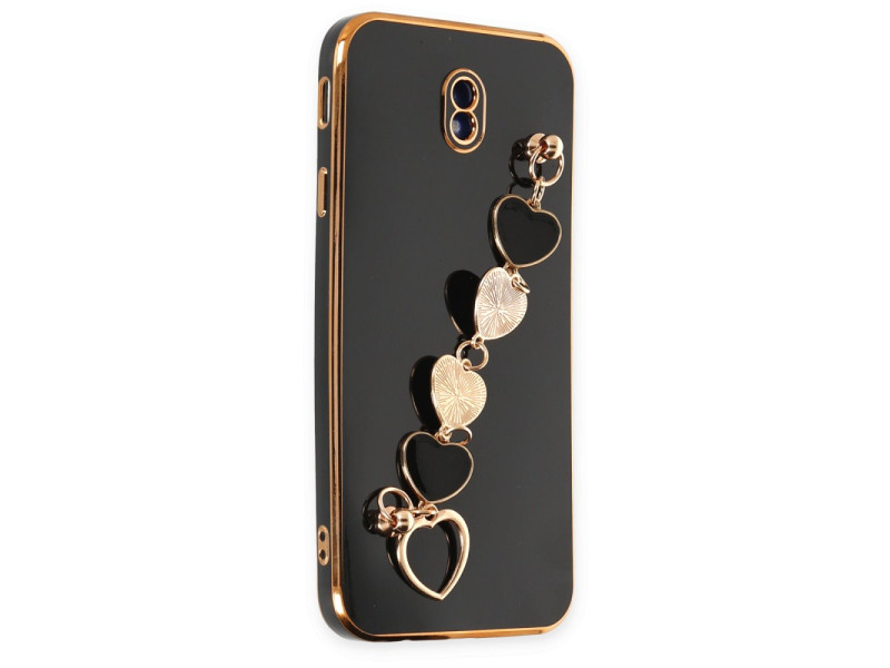 Newface Samsung Galaxy J7 Pro / J730 Kılıf Esila Silikon - Siyah