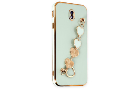 Newface Samsung Galaxy J7 Pro / J730 Kılıf Esila Silikon - Su Yeşili