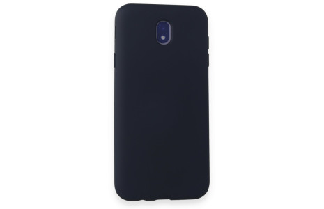 Newface Samsung Galaxy J7 Pro / J730 Kılıf Nano içi Kadife Silikon - Koyu Mavi