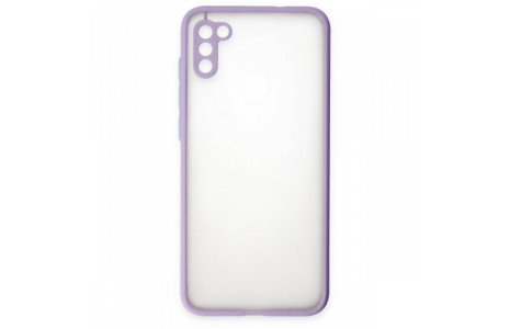 Newface Samsung Galaxy M11 Kılıf Montreal Silikon Kapak - Mor