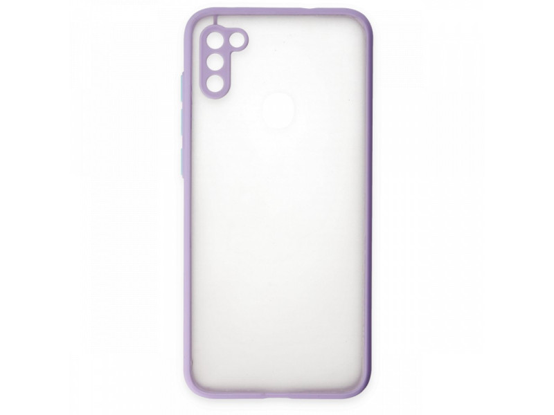 Newface Samsung Galaxy M11 Kılıf Montreal Silikon Kapak - Mor
