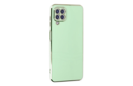 Newface Samsung Galaxy M12 Kılıf Volet Silikon - Açık Yeşil