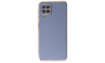 Newface Samsung Galaxy M12 Kılıf Volet Silikon - Mavi