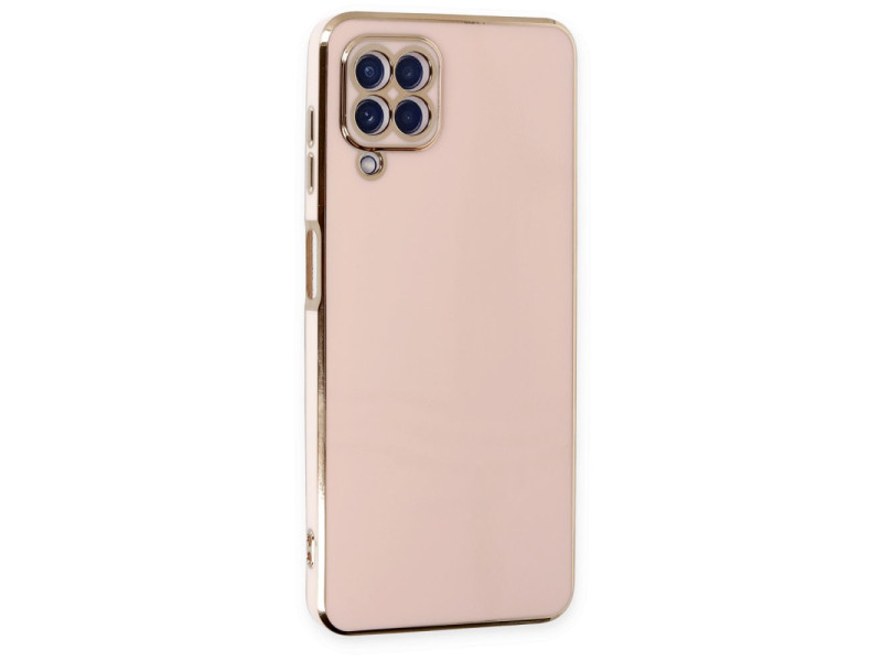 Newface Samsung Galaxy M12 Kılıf Volet Silikon - Pembe