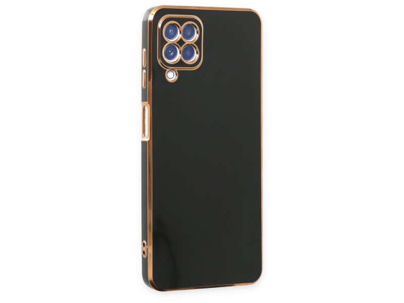 Newface Samsung Galaxy M12 Kılıf Volet Silikon - Siyah