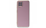 Newface Samsung Galaxy M22 Kılıf Volet Silikon - Mor