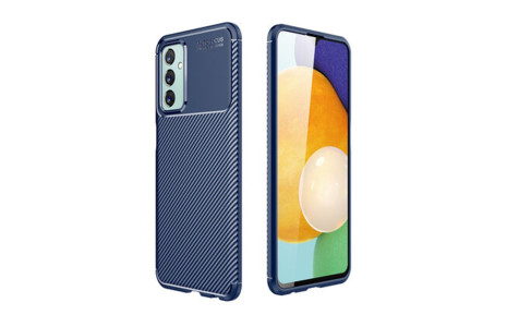 Newface Samsung Galaxy M23 Kılıf Focus Karbon Silikon - Lacivert
