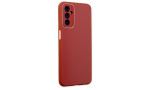 Newface Samsung Galaxy M23 Kılıf Glass Kapak - Bordo