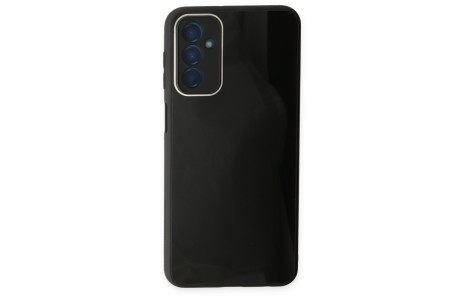 Newface Samsung Galaxy M23 Kılıf Glass Kapak - Siyah