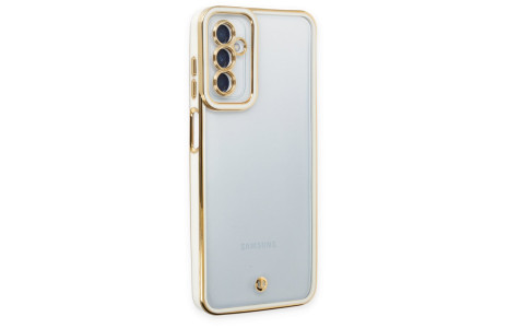 Newface Samsung Galaxy M23 Kılıf Liva Lens Silikon - Beyaz