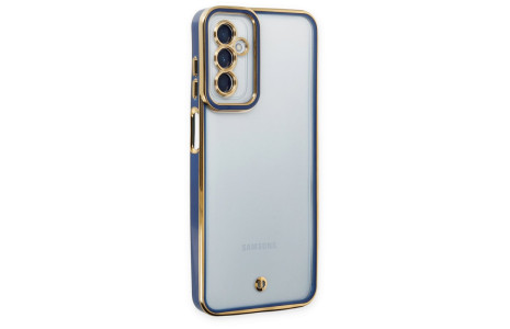 Newface Samsung Galaxy M23 Kılıf Liva Lens Silikon - Mavi