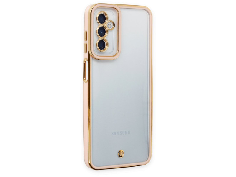 Newface Samsung Galaxy M23 Kılıf Liva Lens Silikon - Rose