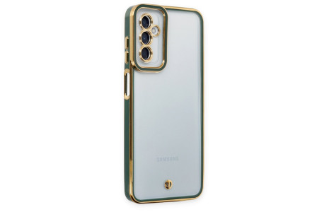 Newface Samsung Galaxy M23 Kılıf Liva Lens Silikon - Yeşil