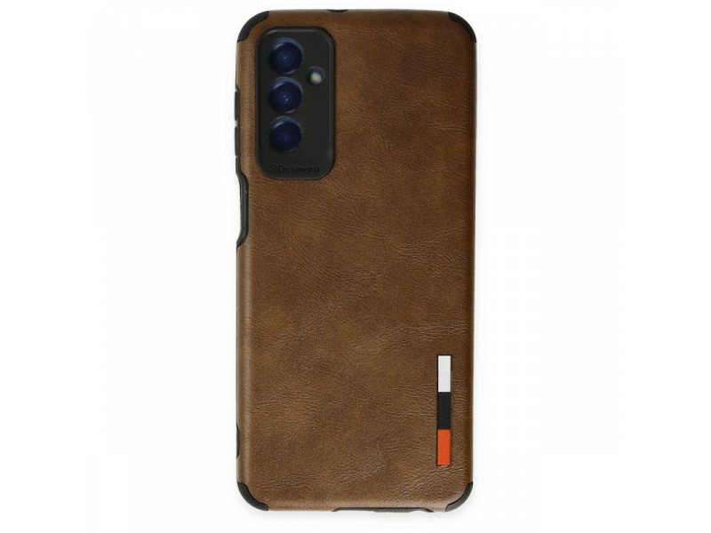 Newface Samsung Galaxy M23 Kılıf Loop Deri Silikon - Kahverengi