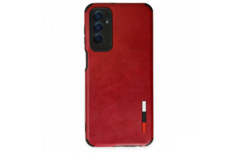 Newface Samsung Galaxy M23 Kılıf Loop Deri Silikon - Kırmızı