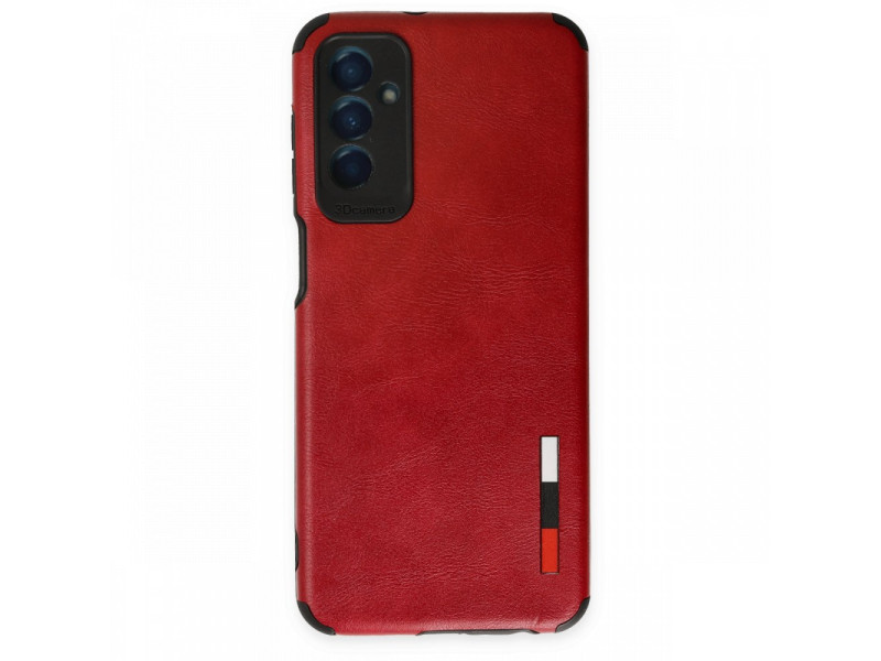 Newface Samsung Galaxy M23 Kılıf Loop Deri Silikon - Kırmızı